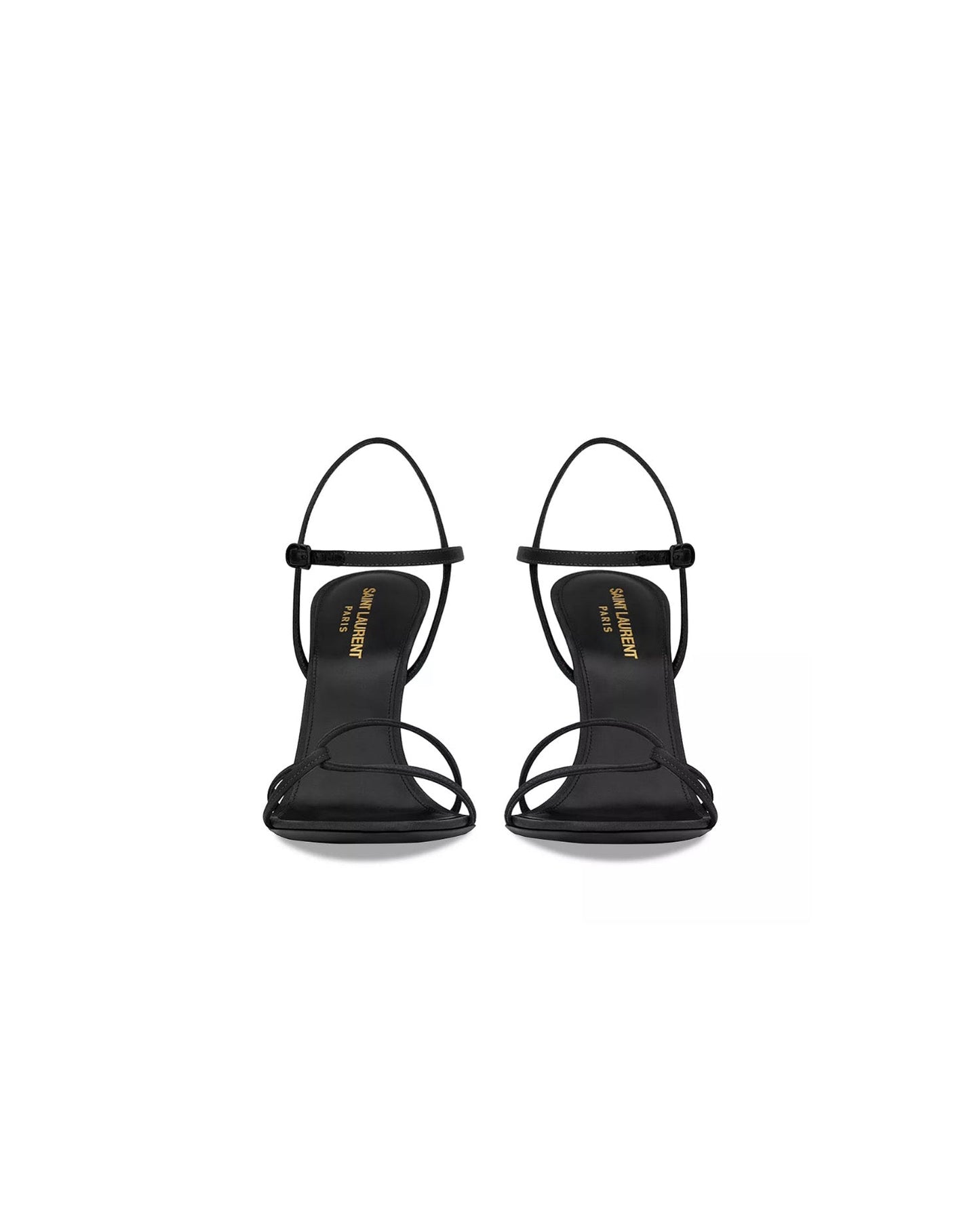 saint laurent clara sandals in crepe satin_1