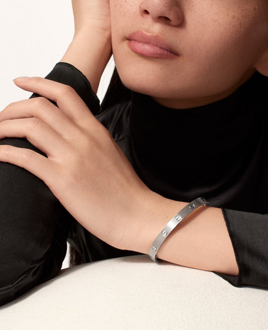cartier love bracelet, classic model, brushed_1
