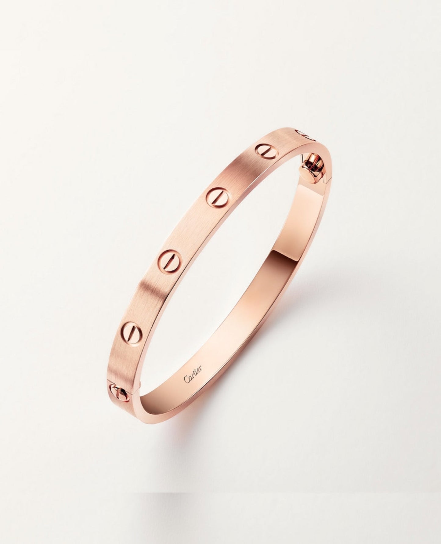 cartier love bracelet, classic model, brushed_2
