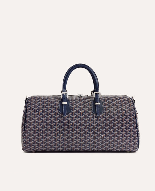 goyard boston 45 bag navy blue_1