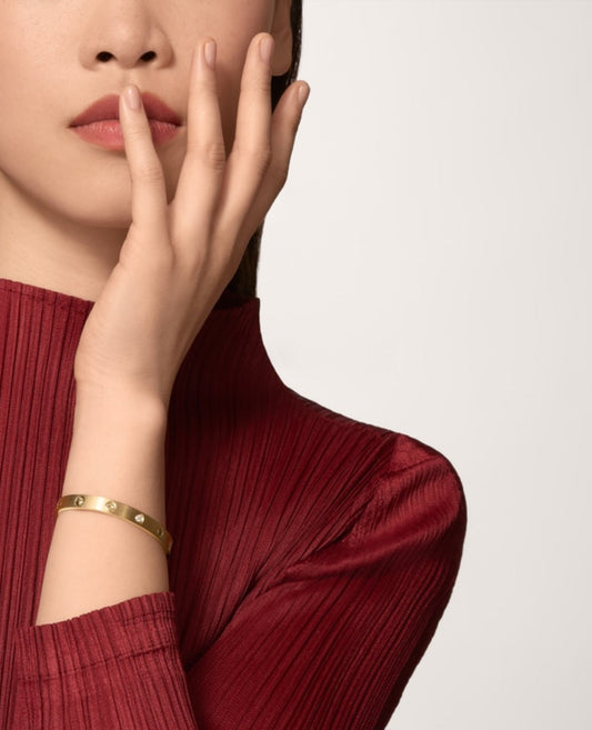 cartier love bracelet, classic model, brushed, 4 diamonds_1