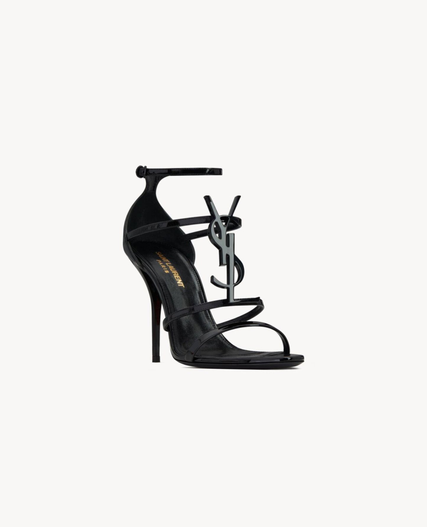 saint laurent cassandra sandals in patent leather_2