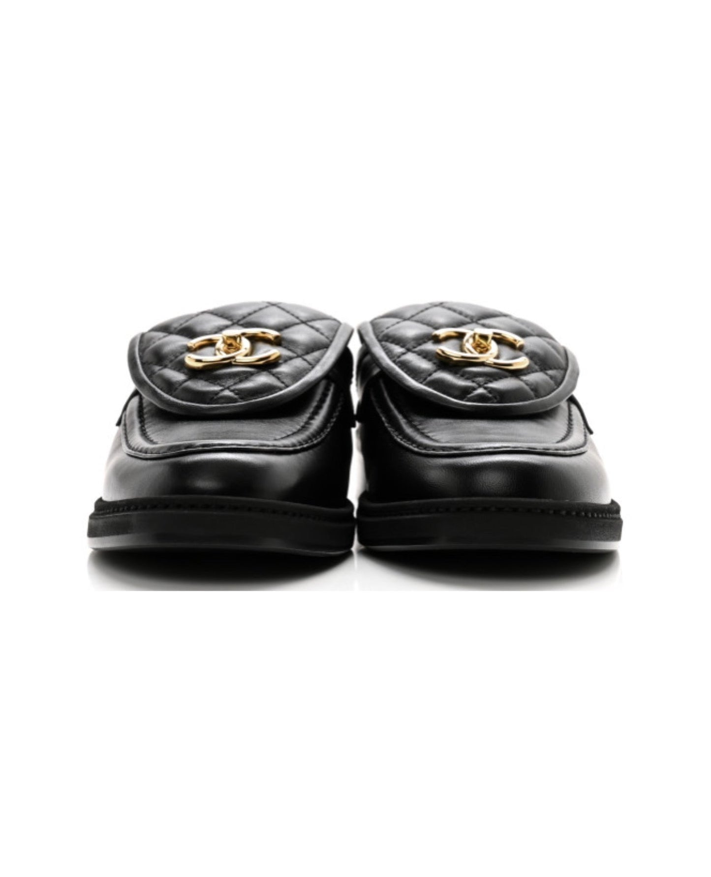 coco lambskin quilted cc turnlock mules_1