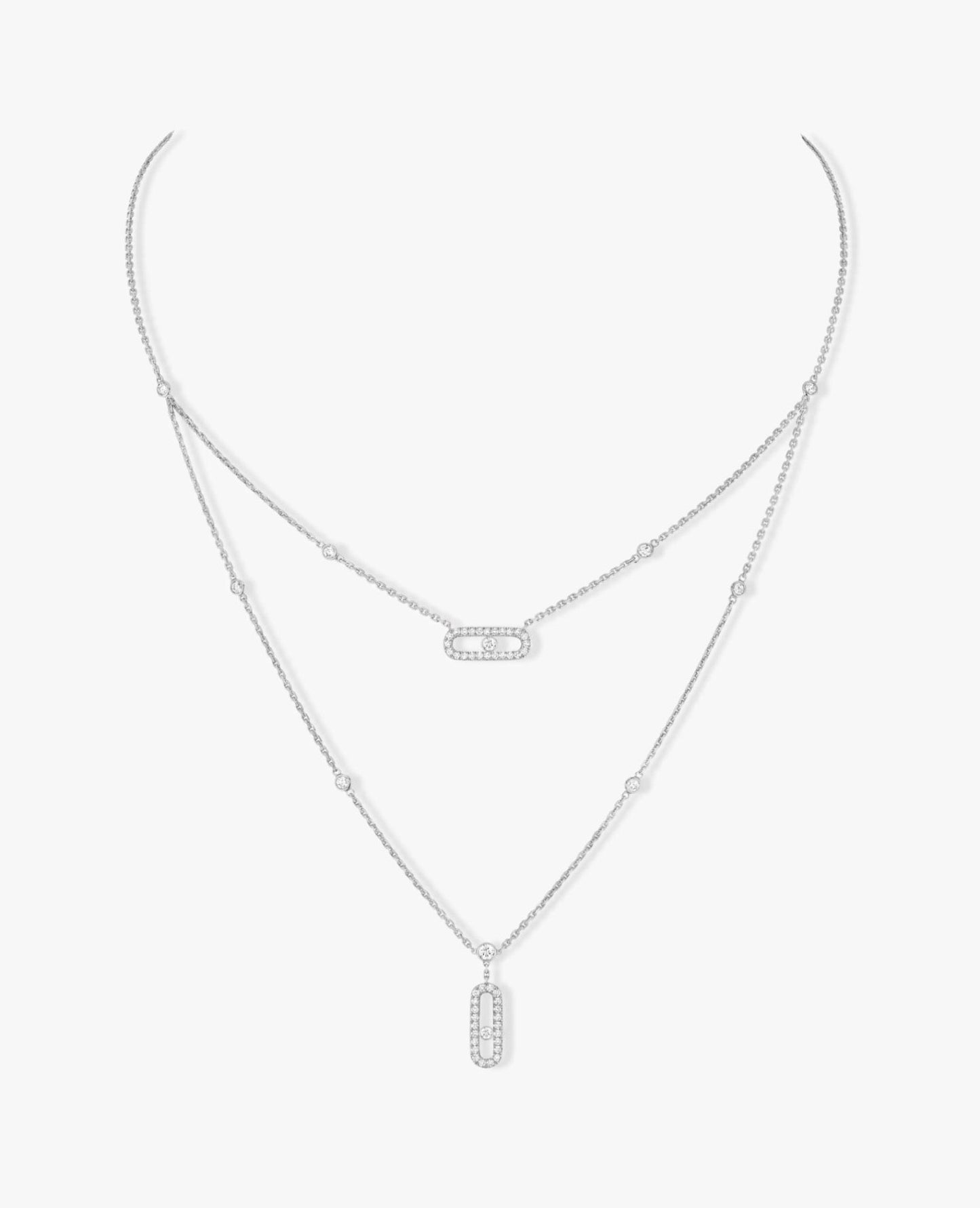messika move uno 2 rows pavé necklace_2