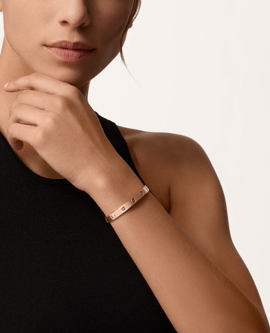 cartier love bracelet, classic model, brushed_2
