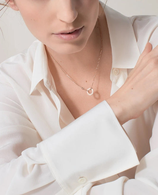 cartier love necklace rose gold_1
