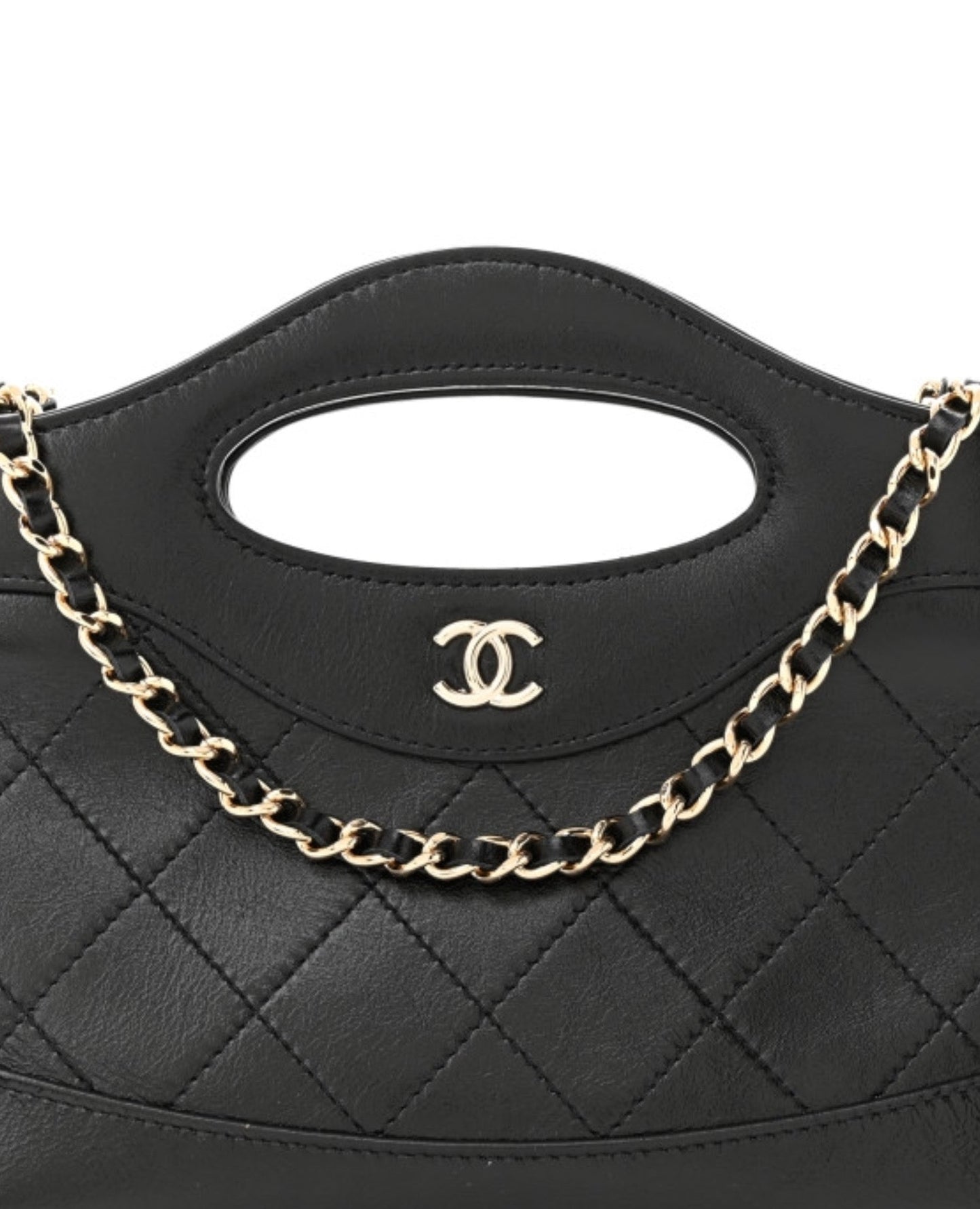 coco shiny crumpled calfskin quilted nano 31 shopping bag black_2