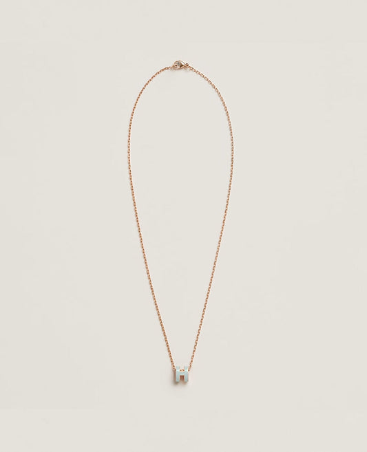hermès mini pop h pendant rose gold_3