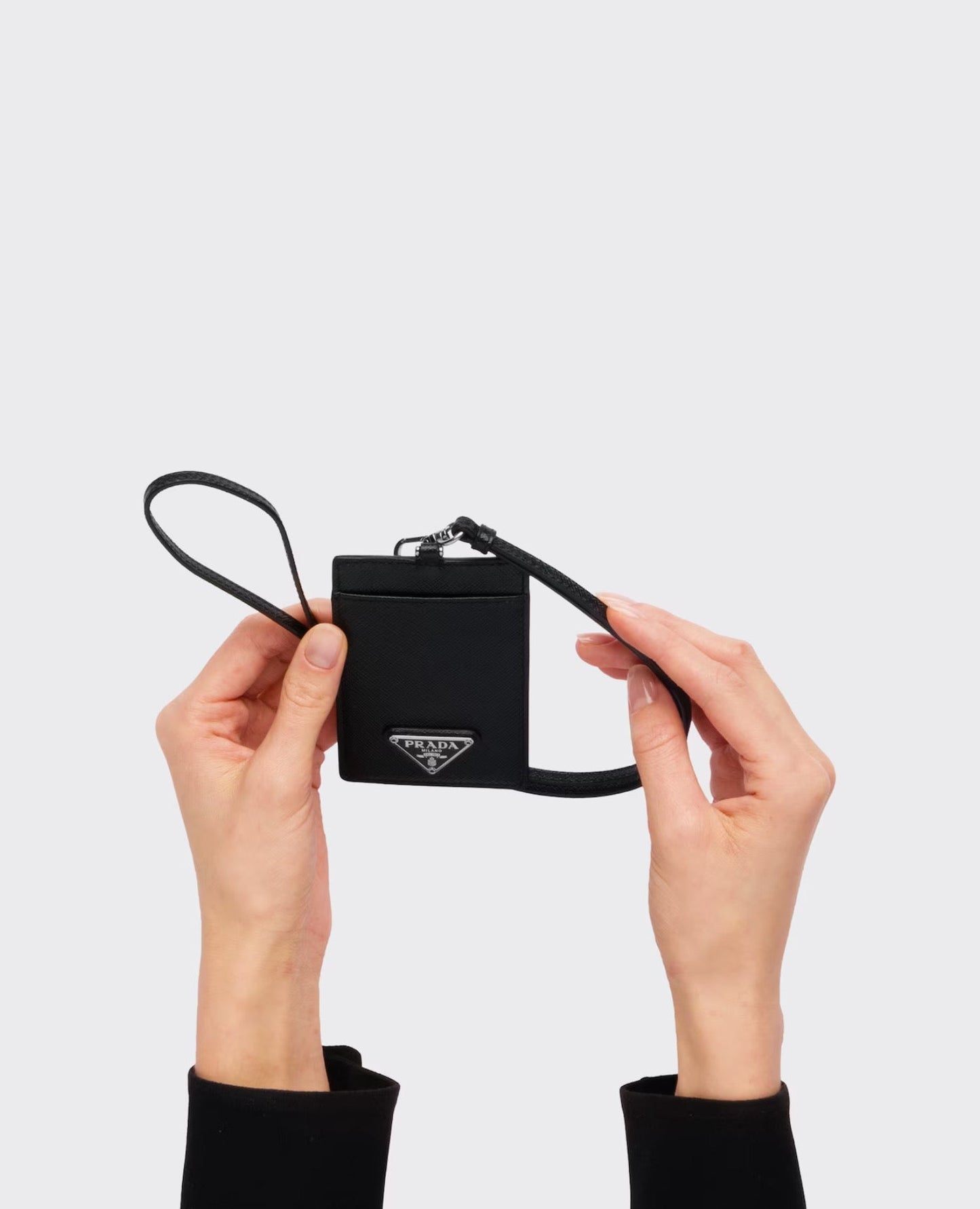 prada saffiano leather badge holder_3