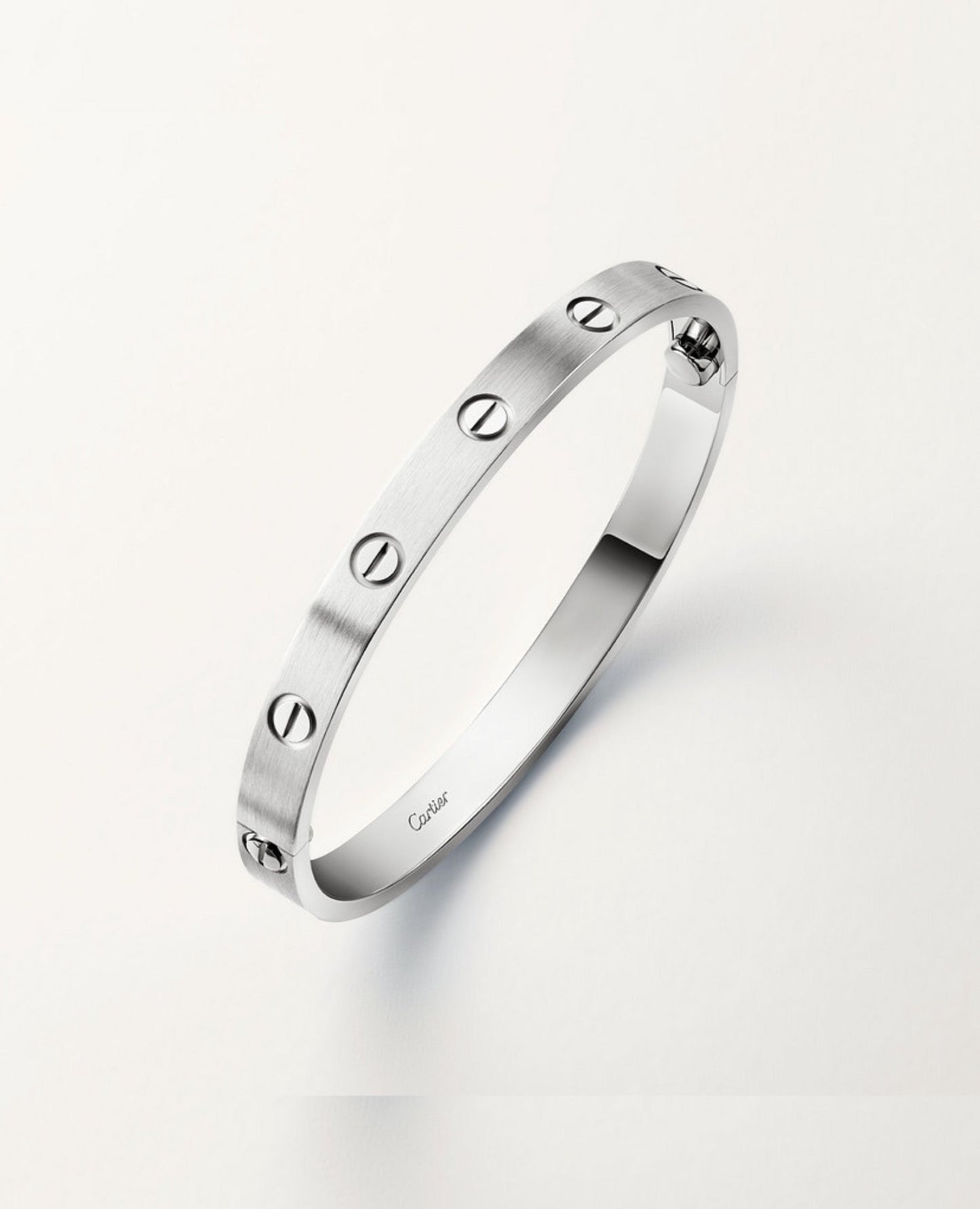 cartier love bracelet, classic model, brushed_1