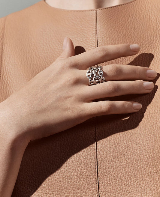 hermès chaine d'ancre enchainee ring, large model_1