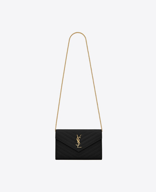 saint laurent cassandre matelassé chain wallet_2