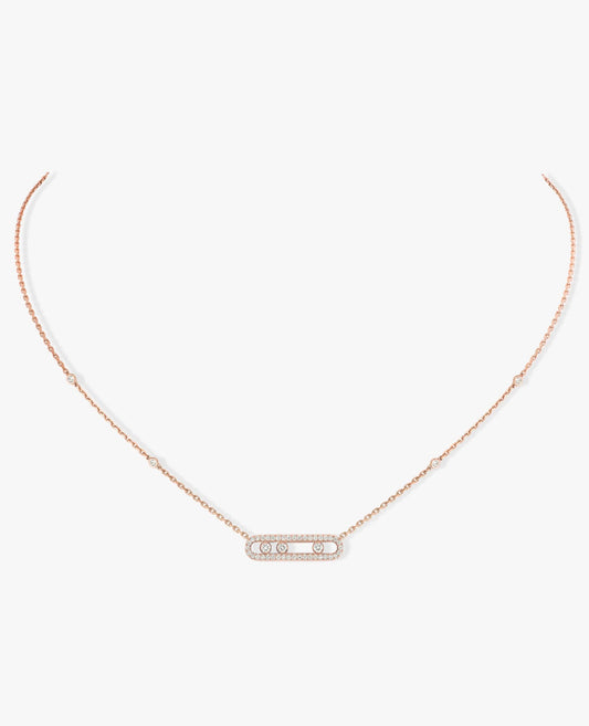 messika baby move pavé rose gold necklace_1