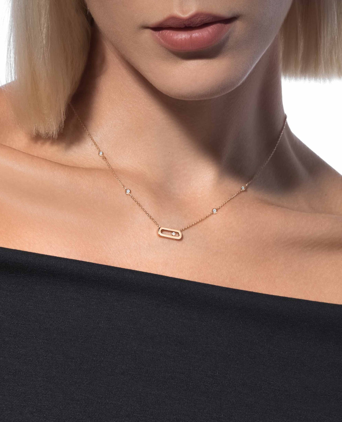 messika rose gold move uno necklace_1