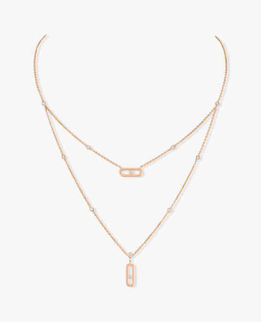 messika move uno 2 rows rose gold necklace_1