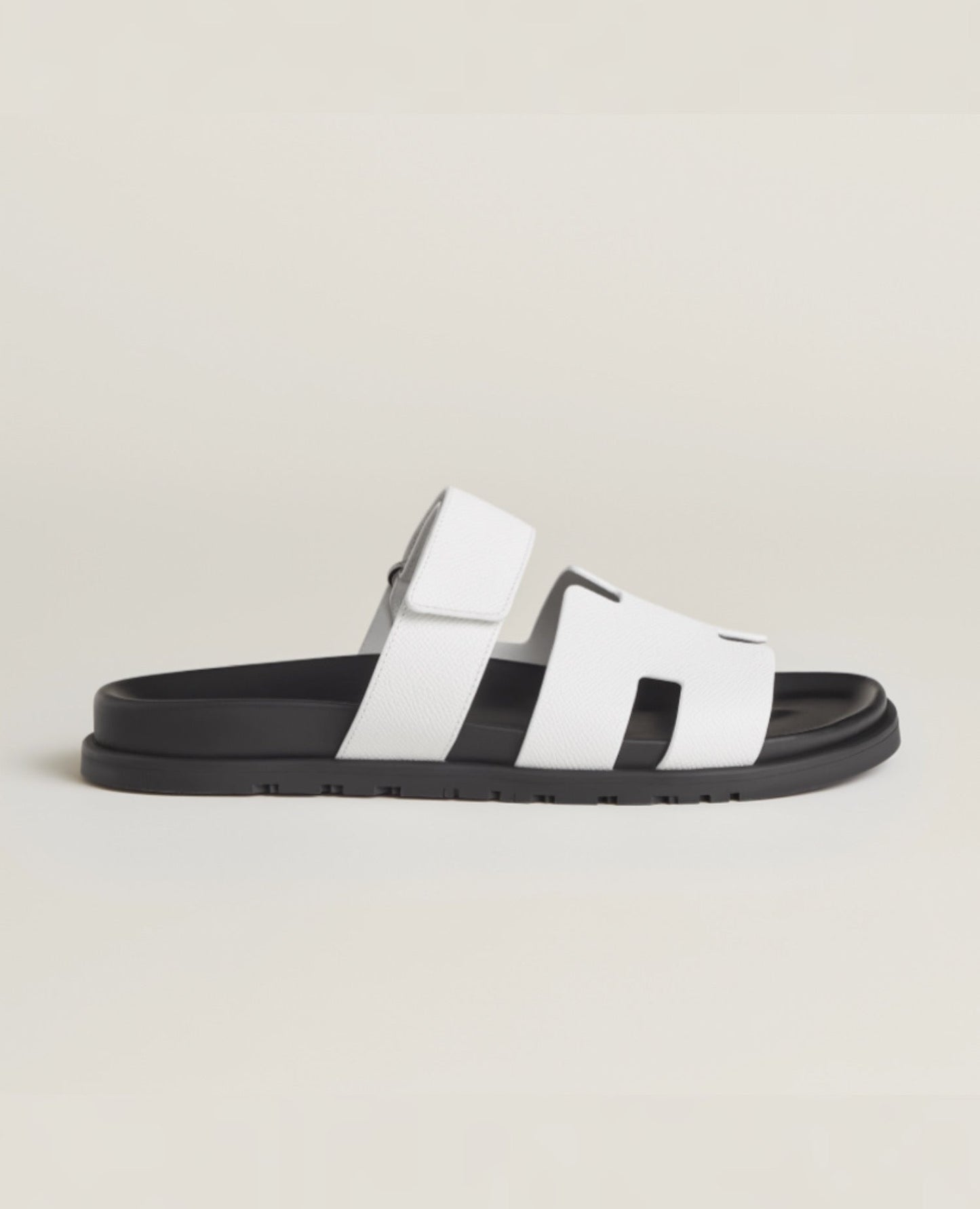 hermès chypre men's sandal white_1