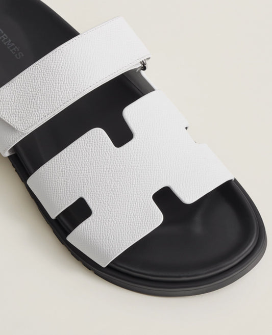 hermès chypre men's sandal white_1