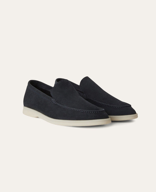 loro piana summer walk loafer navy blue_1