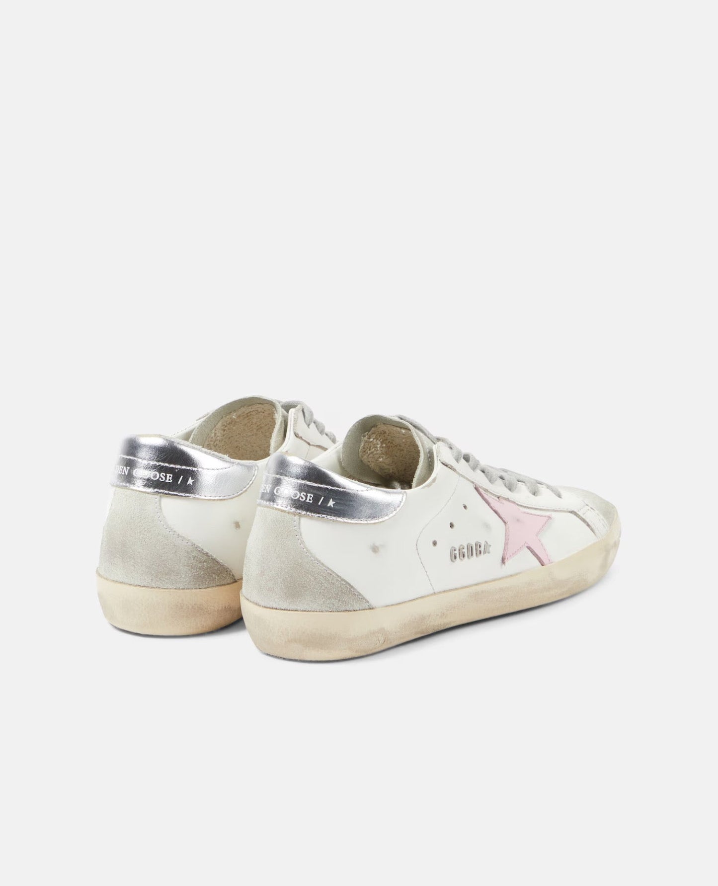 golden goose super-star with pink star and sliver heel tab_1