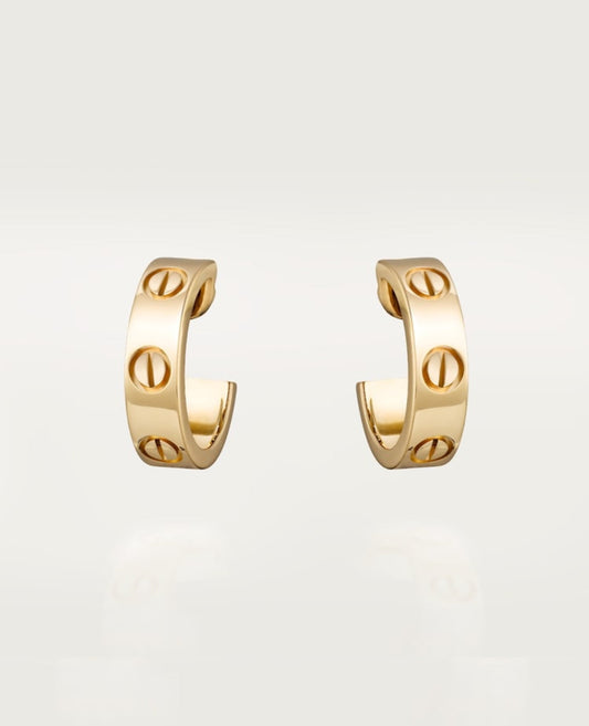 cartier love hoop earrings, classic model_1