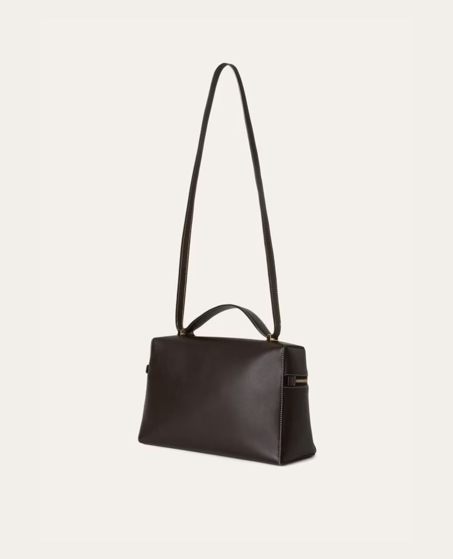 loro piana extra bag l27 dark chocolate licorice_1