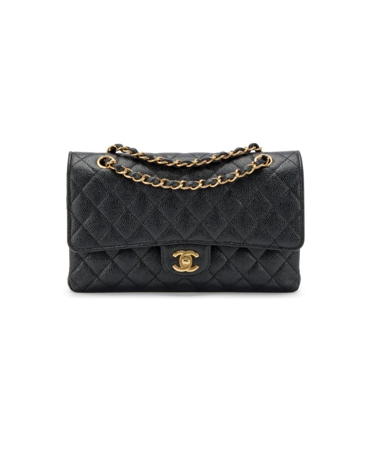 coco medium classic double flap gold hardware_1
