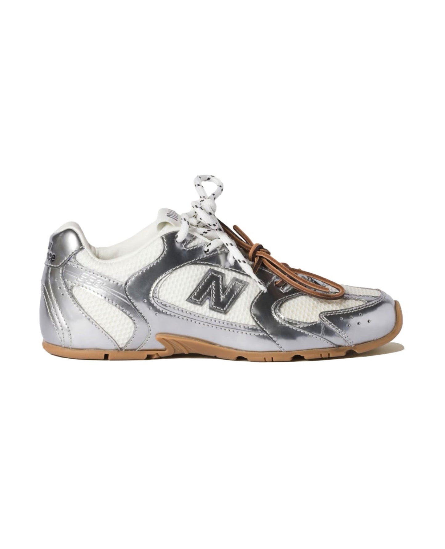 new balance x miu miu 530 sl metallic leather and mesh sneakers_1