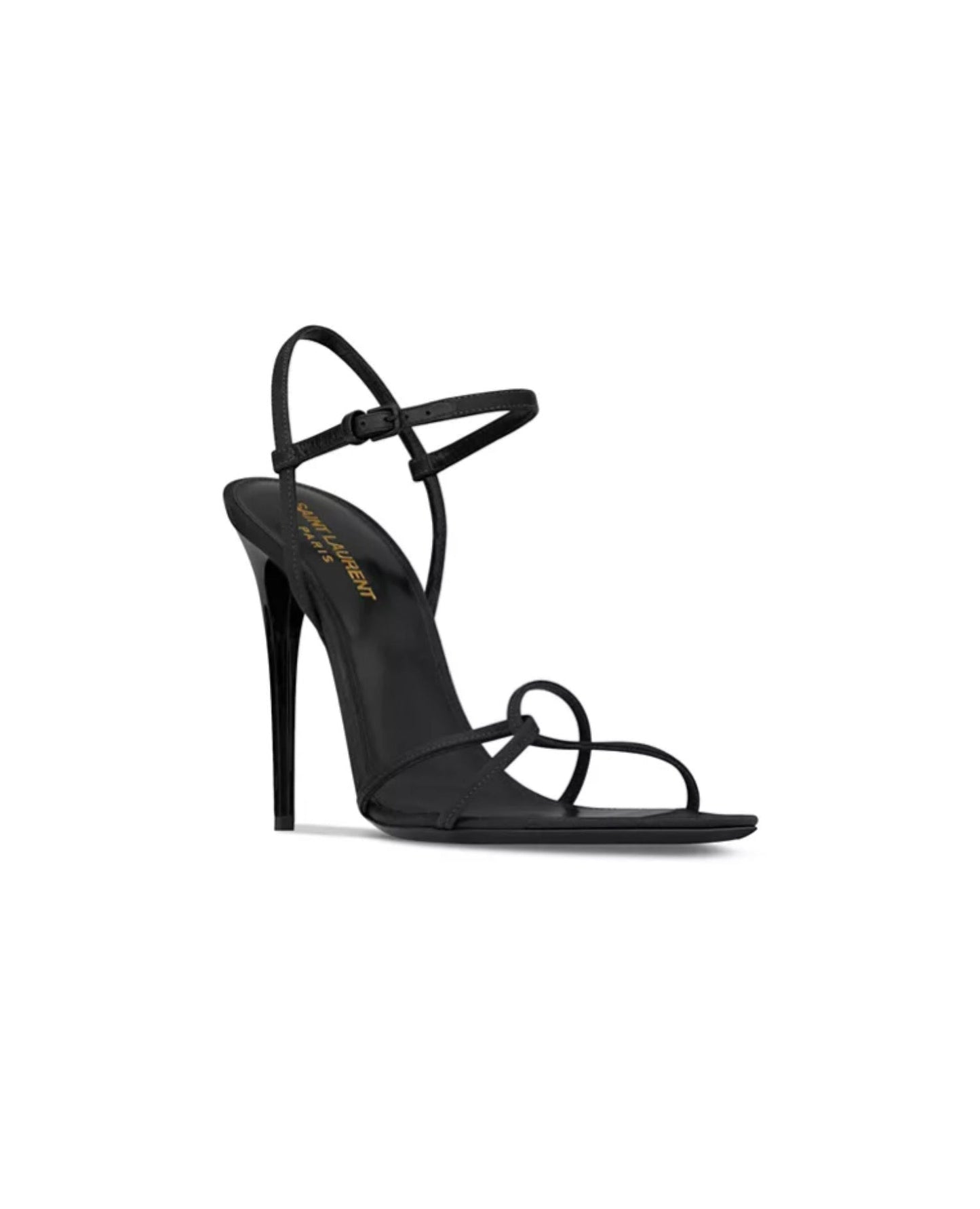 saint laurent clara sandals in crepe satin_1