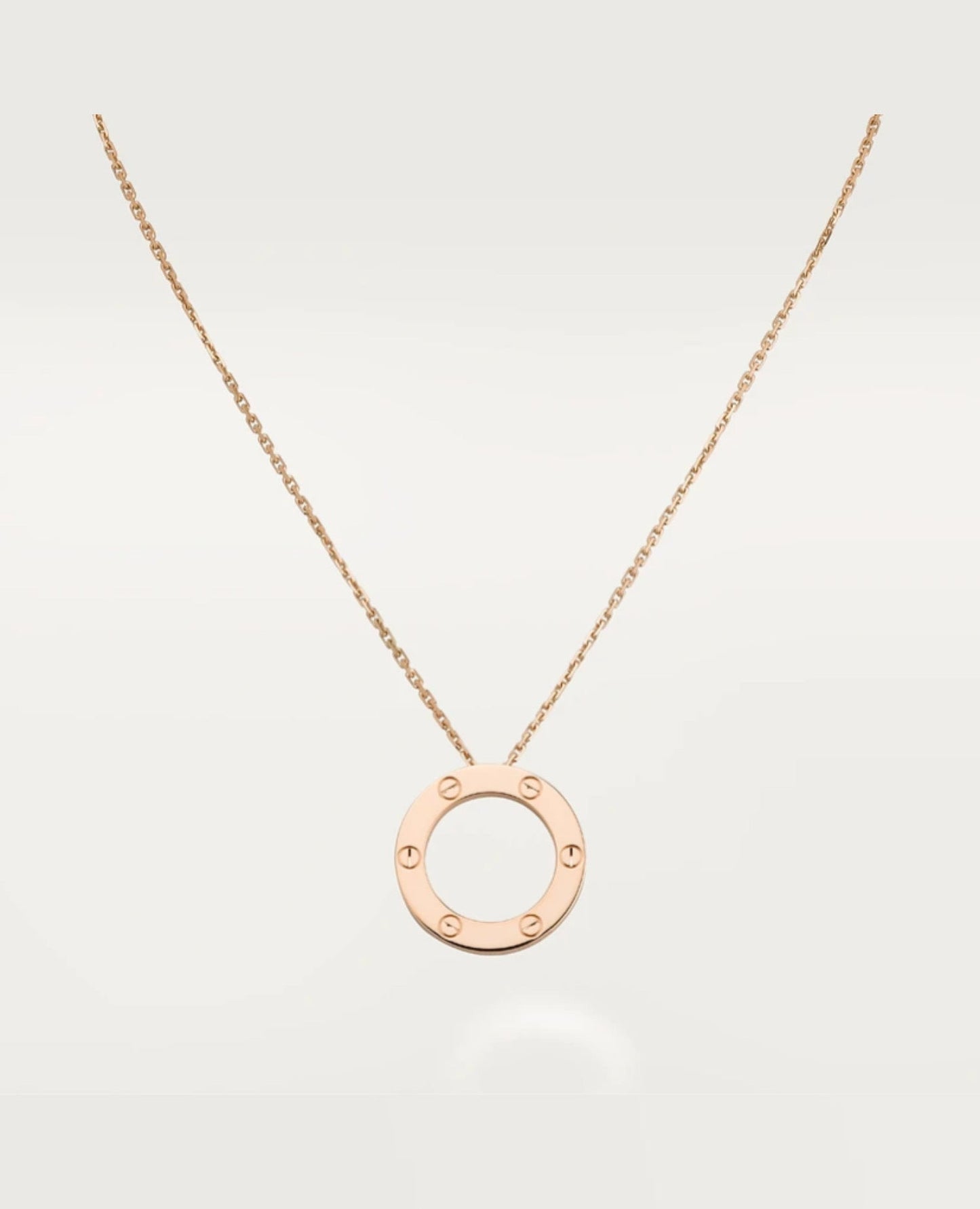 cartier love necklace rose gold_2