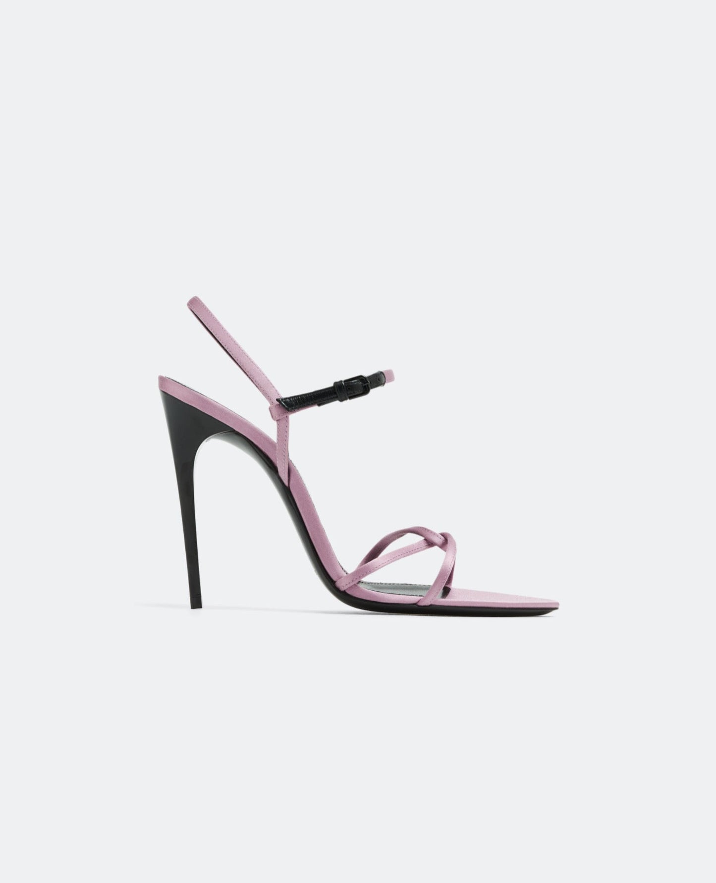 saint laurent clara sandals in silk satin_1