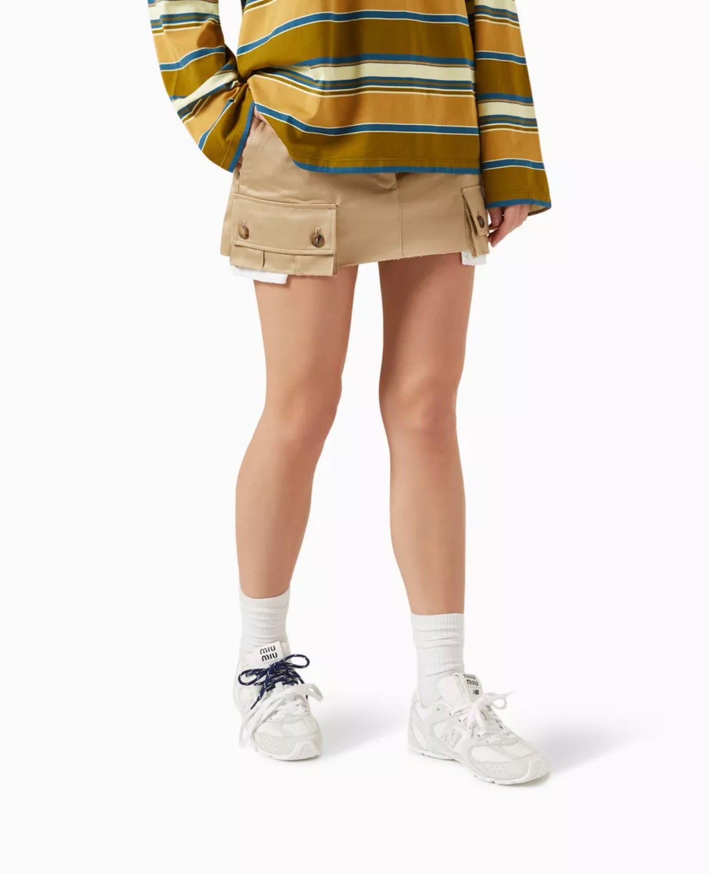 new balance x miu miu - 530 sl suede & mesh white low top sneakers_1