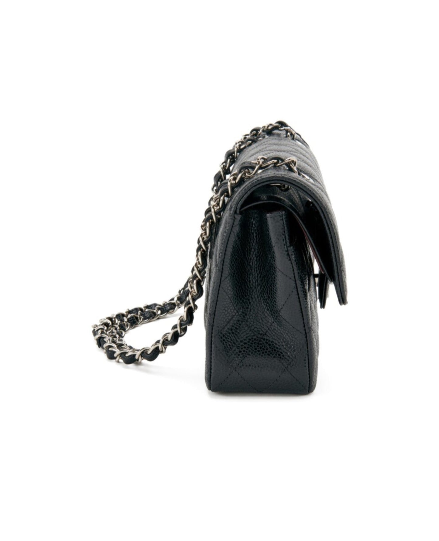 coco small classic double flap silver hardware_1