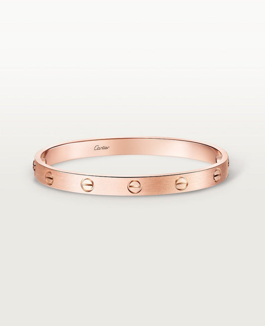 cartier love bracelet, classic model, brushed_2