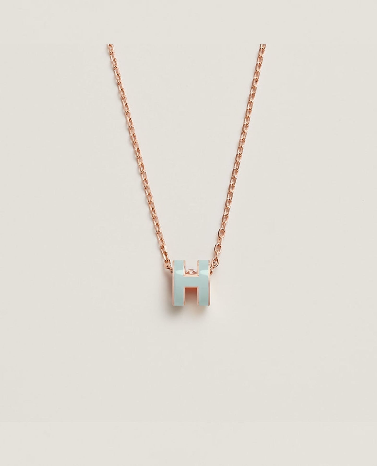 hermès mini pop h pendant rose gold_3