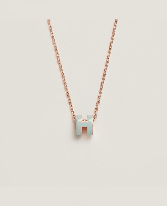 hermès mini pop h pendant rose gold_3
