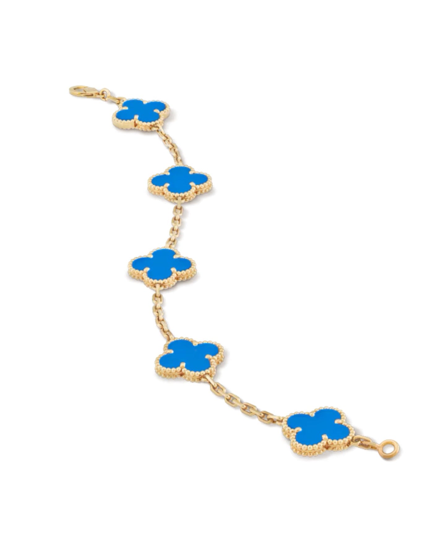 van cleef vintage alhambra bracelet, 5 motifs_1