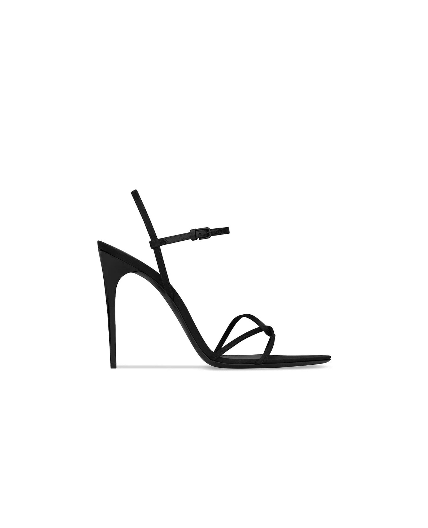 saint laurent clara sandals in crepe satin_1