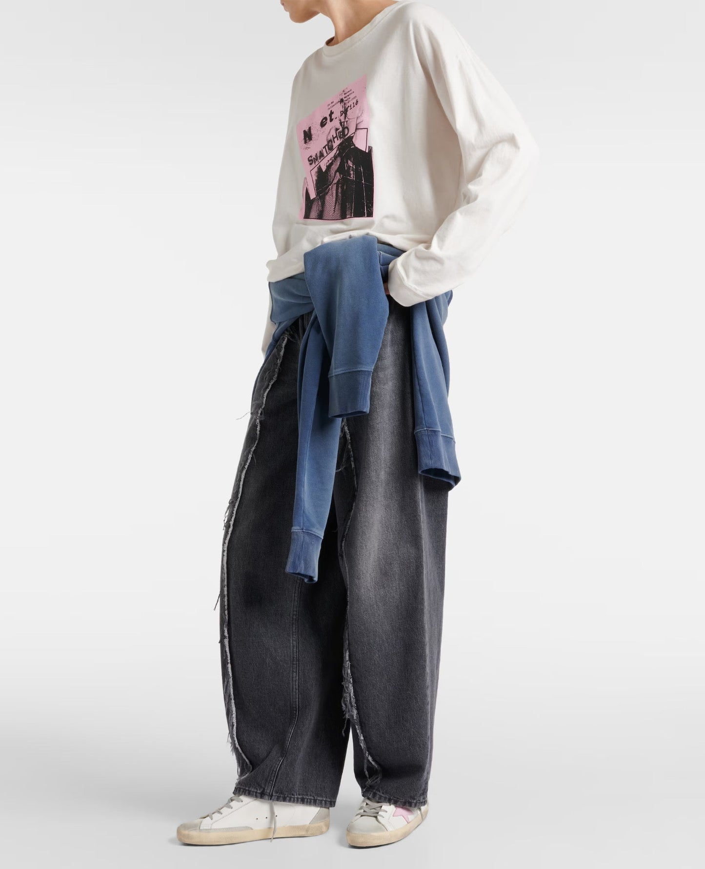 golden goose super-star with pink star and sliver heel tab_1