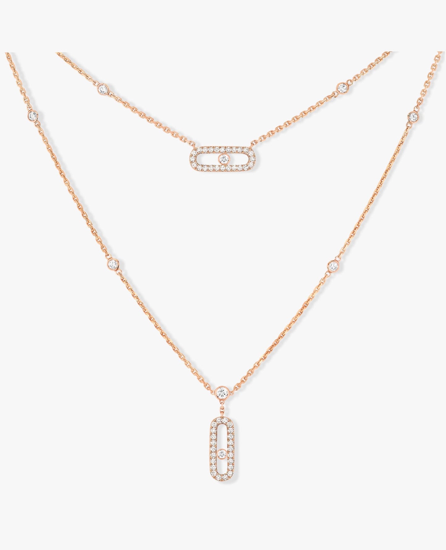 messika move uno 2 rows pavé necklace_1