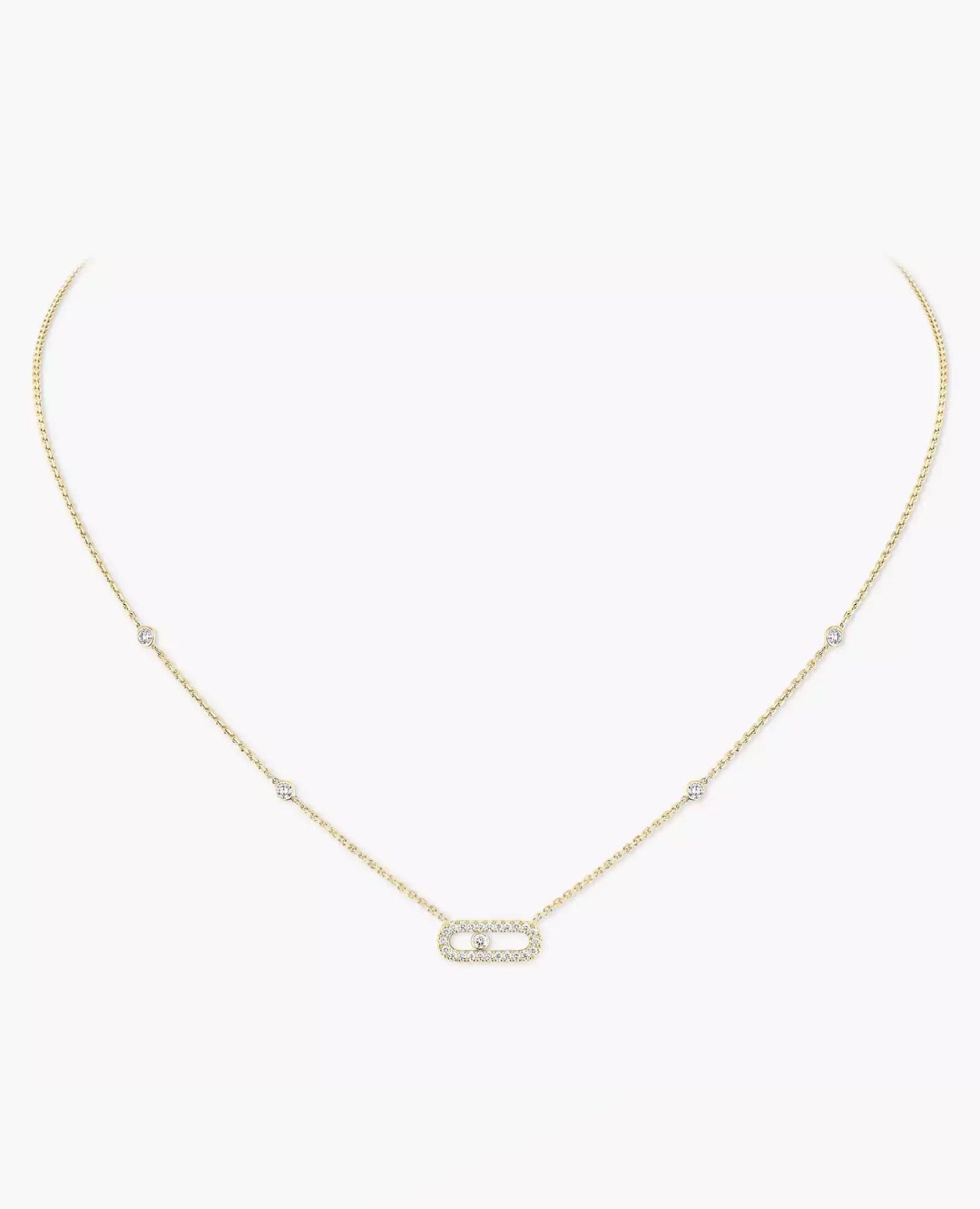 messika move uno pavé gold necklace_1