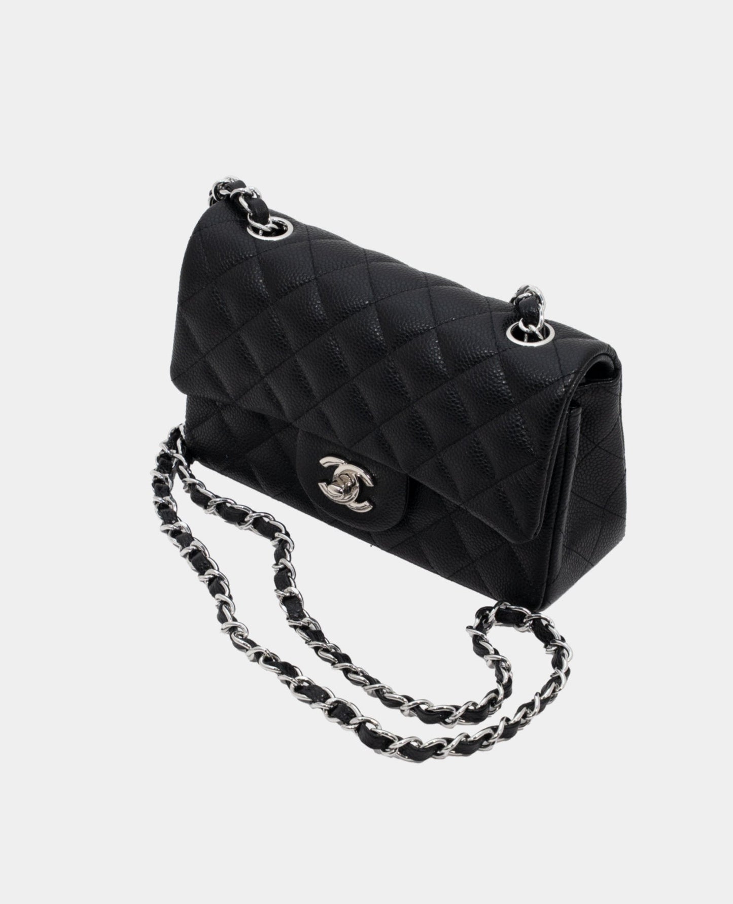 coco caviar quilted mini rectangular flap black_2