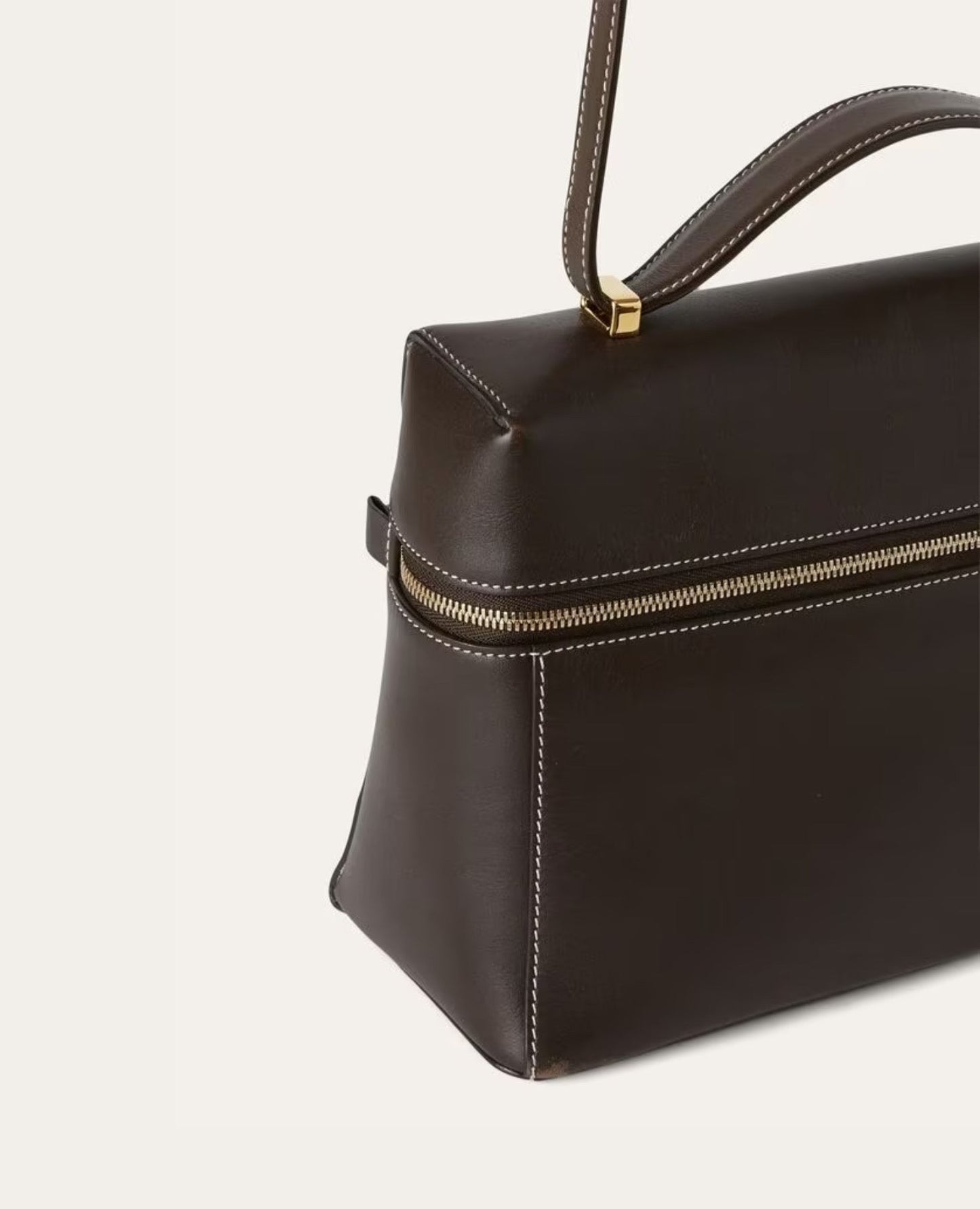 loro piana extra bag l27 dark chocolate licorice_1