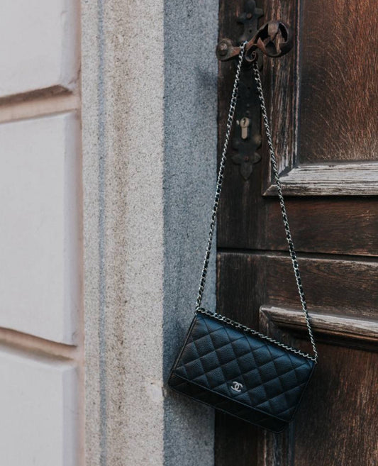 coco wallet on chain caviar bag silver hardware_2