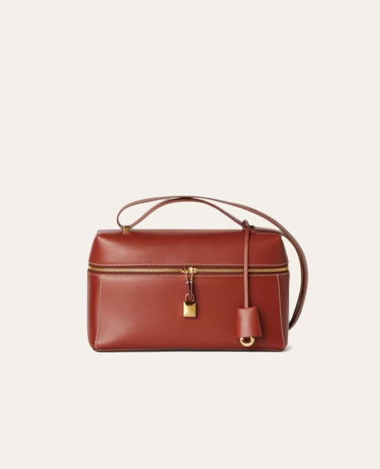 loro piana extra bag l27 deep kummel_2