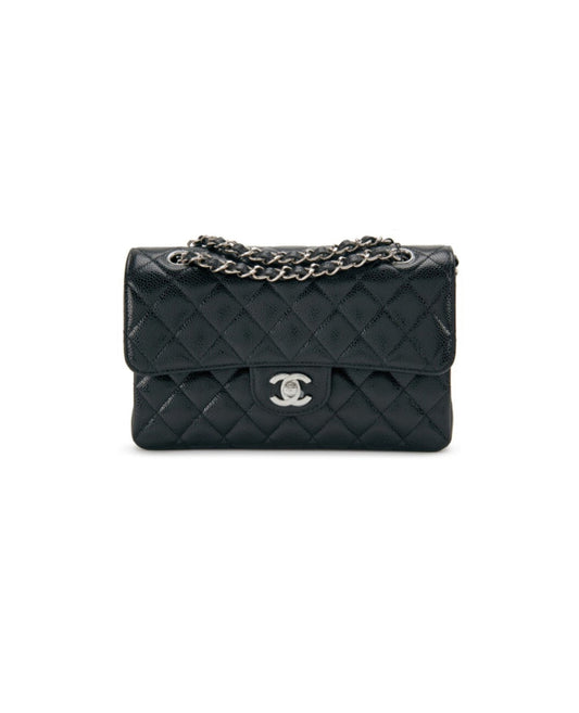 coco small classic double flap silver hardware_2