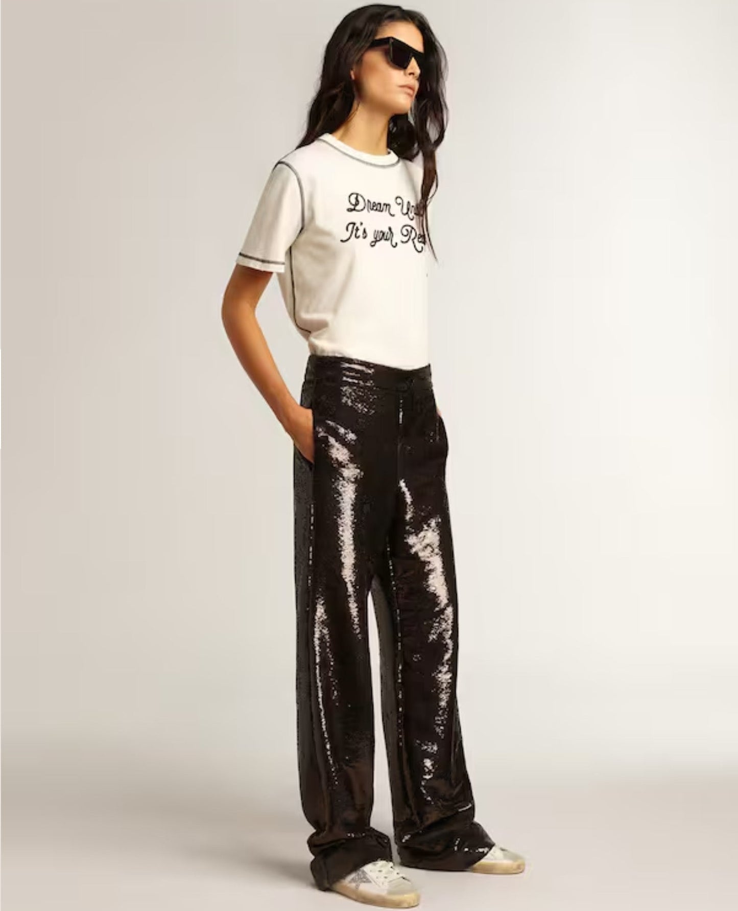 golden goose women's super-star with silver star and brown glitter heel tab_1