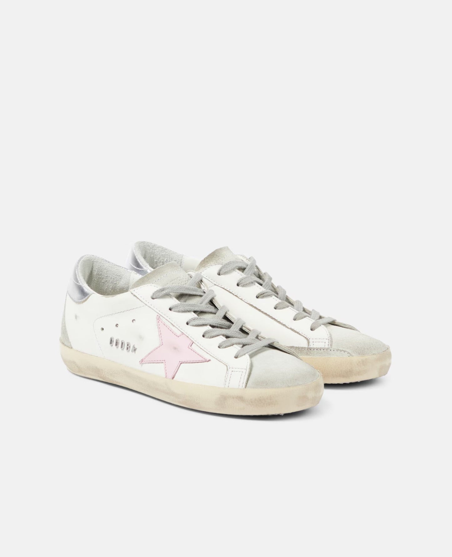 golden goose super-star with pink star and sliver heel tab_1