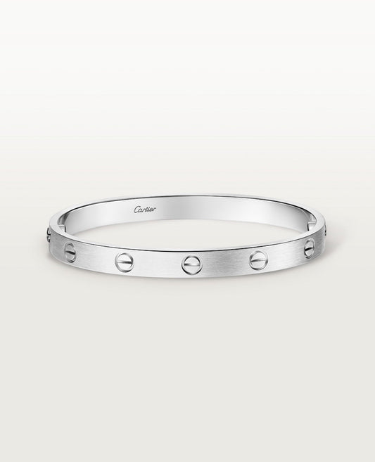 cartier love bracelet, classic model, brushed_1