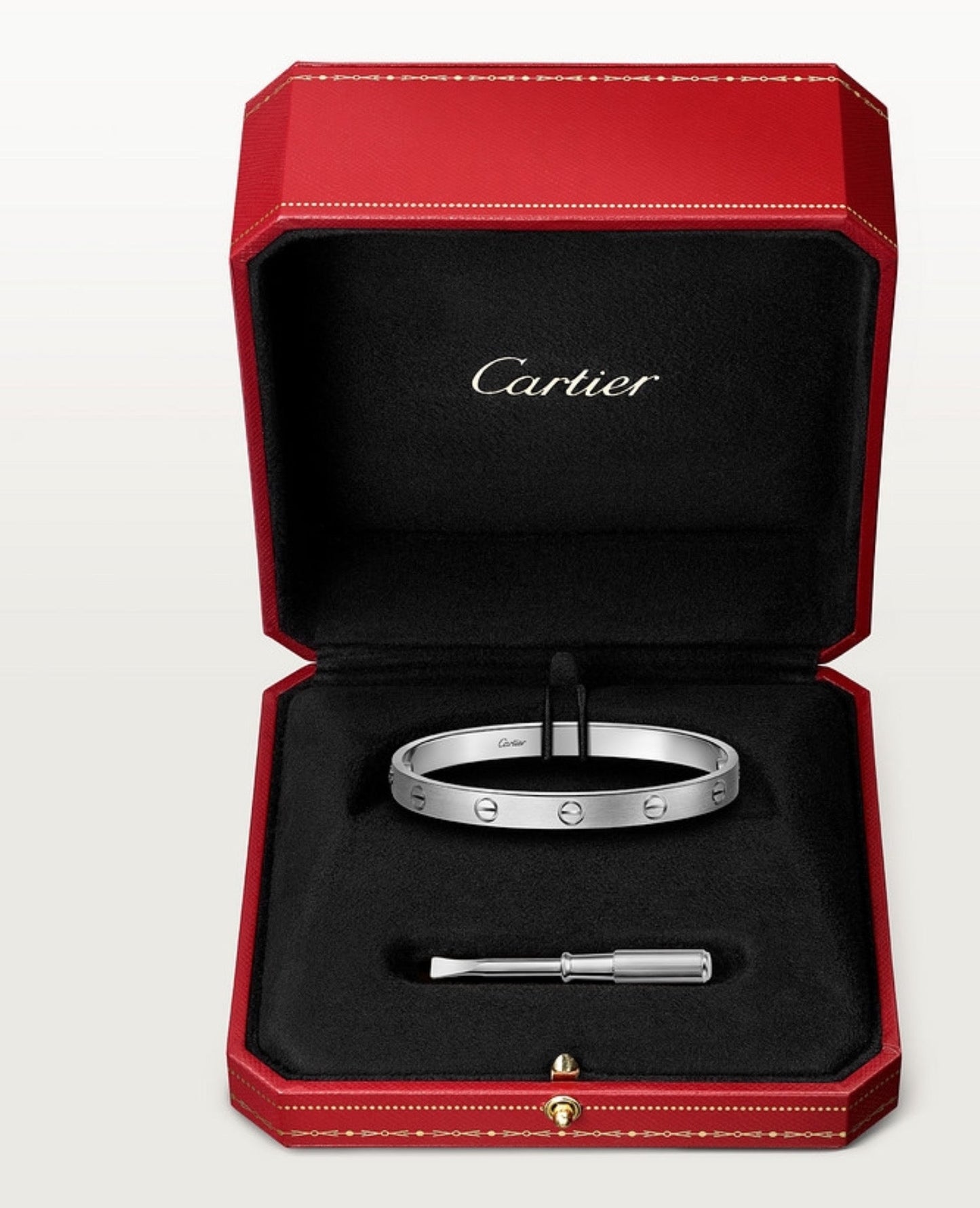 cartier love bracelet, classic model, brushed_1
