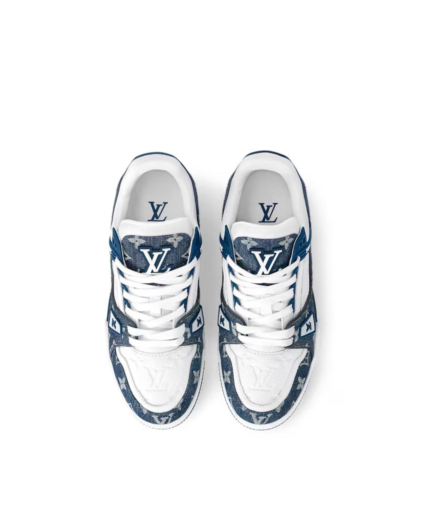 louis vuitton trainer sneaker ‘blue white’_1